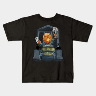 Its The Most Wonderful Time Of The Year Black Cat Halloween Kids T-Shirt